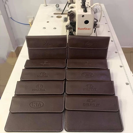 Ví da đựng đăng kiểm, giấy tờ ô tô cao cấp - Bóp đựng giấy tờ dùng cho xe hơi, ô tô có logo các dòng xe