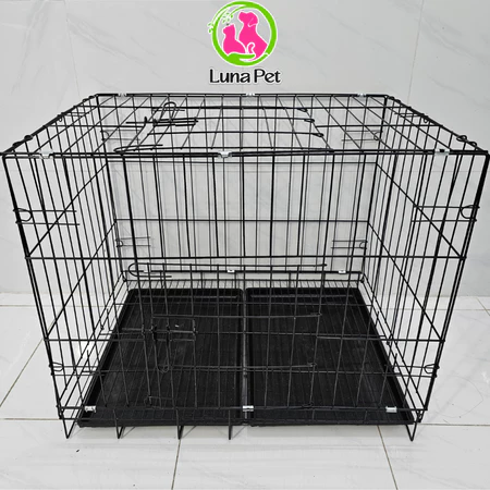 Lồng chuồng nuôi chó mèo giá rẻ tặng khay LunaPet CN01 - Chuồng nuôi thú cưng sơn tĩnh điện