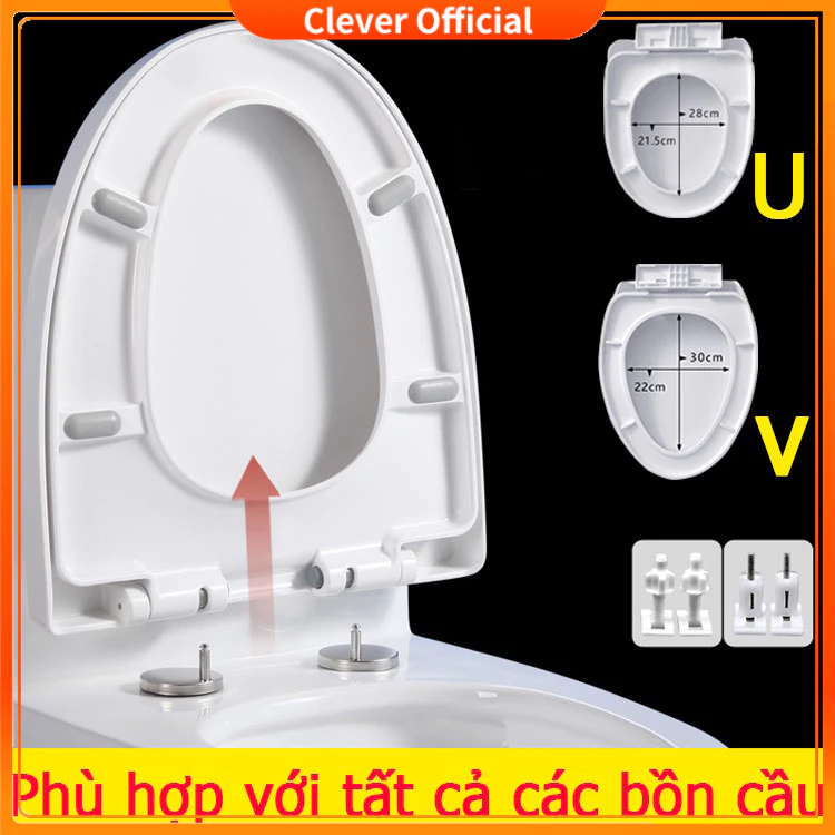 Nắp bồn cầu đủ bộ,Phù hợp hầu hết mọi loại bồn cầu,nắp bồn cầu nhà vệ sinh nhựa