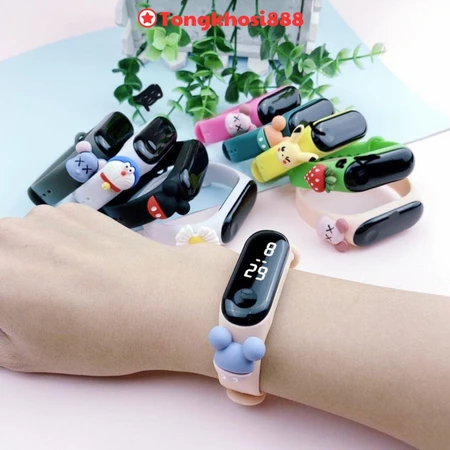 PVN60672 Đồng Hồ Đeo Tay Màn Hình LED Cảm Ứng Chống Nước Cho Bé