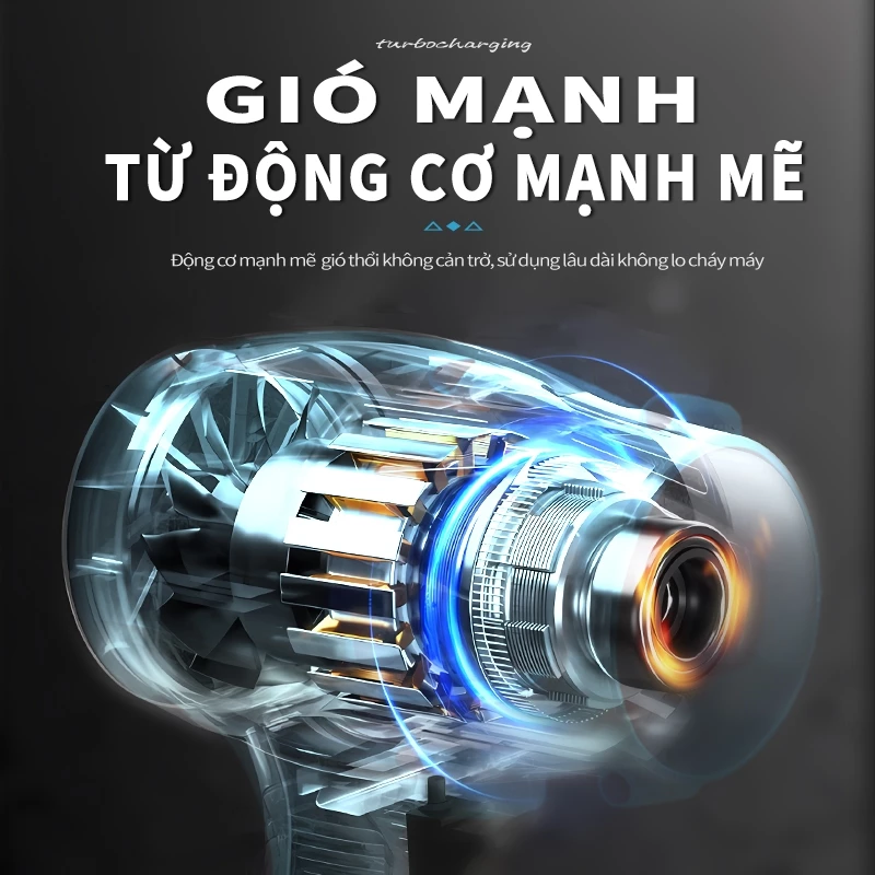 Máy Thổi Phản Lực Turbofan Không Dây Tonnifu, Quạt Thổi Lá, Máy Thổi Bụi Không Dây, Chân Phổ Thông 910