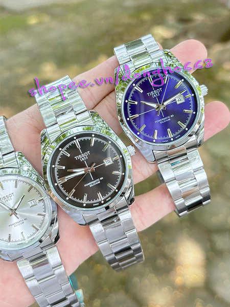 Đồng hồ nam TISOT kim dạ quang siêu bền, dây kim loại, đồng hồ nam chống nước, sang trọng lịch sự