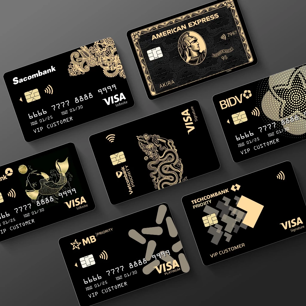 Bộ sưu tập thẻ đen quyền lực - Thẻ in thông tin riêng theo yêu cầu - Sản phẩm chính hãng