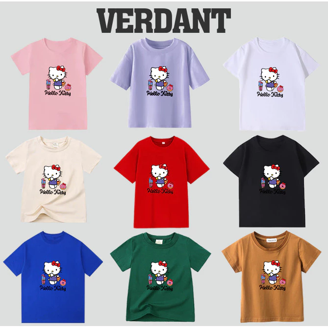 Áo bé trai VERDANT áo phông XinchàoKitty cho bé in hình độc đáo chất cotton mẫu mới Bé Việt Nam Cho Cả Bộ Bé Trai Bé Gái