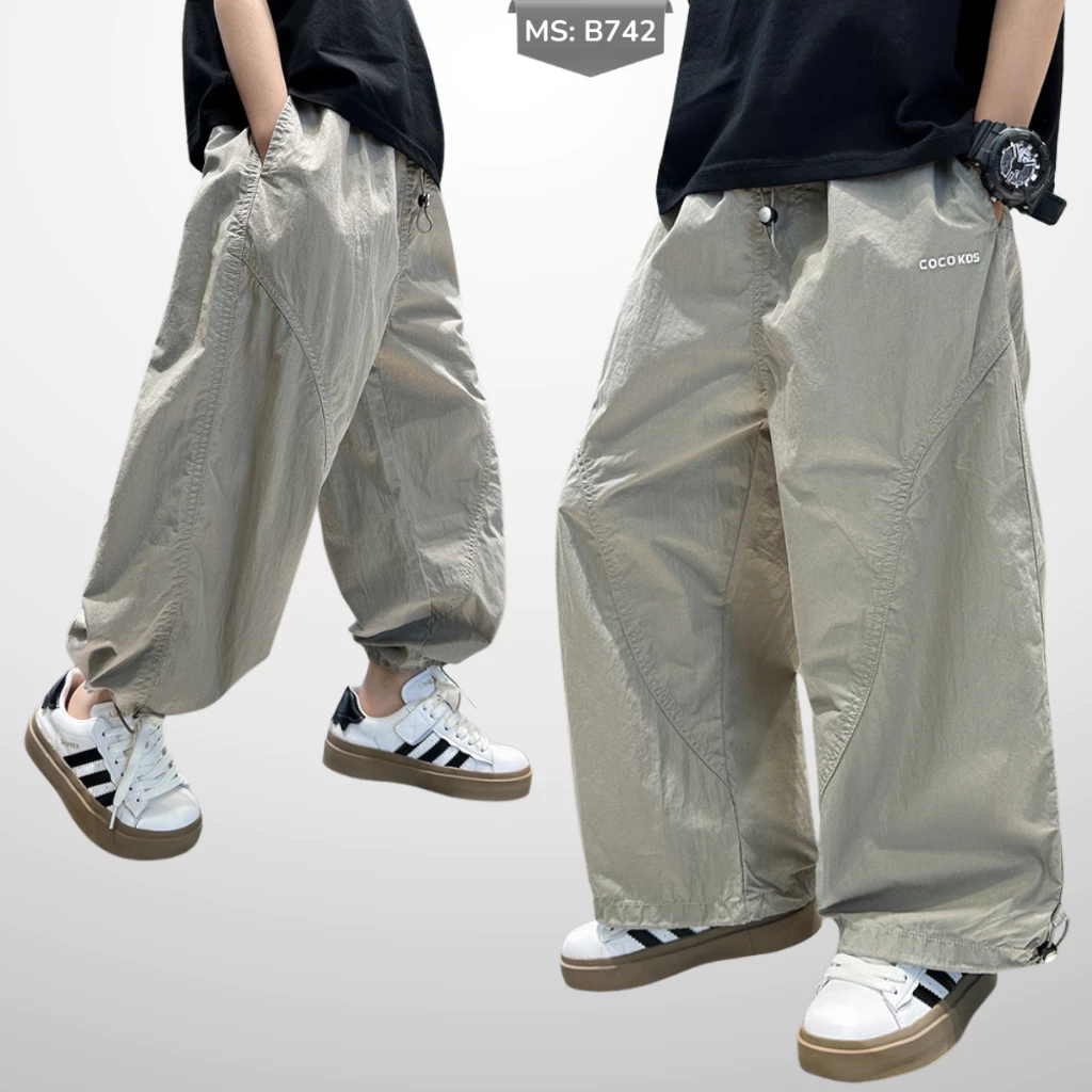 Quần ống rộng Phong Cách hip hop Đường Phố Cho Bé Trai, Bé Gái B742 | JJ Kids Fashion